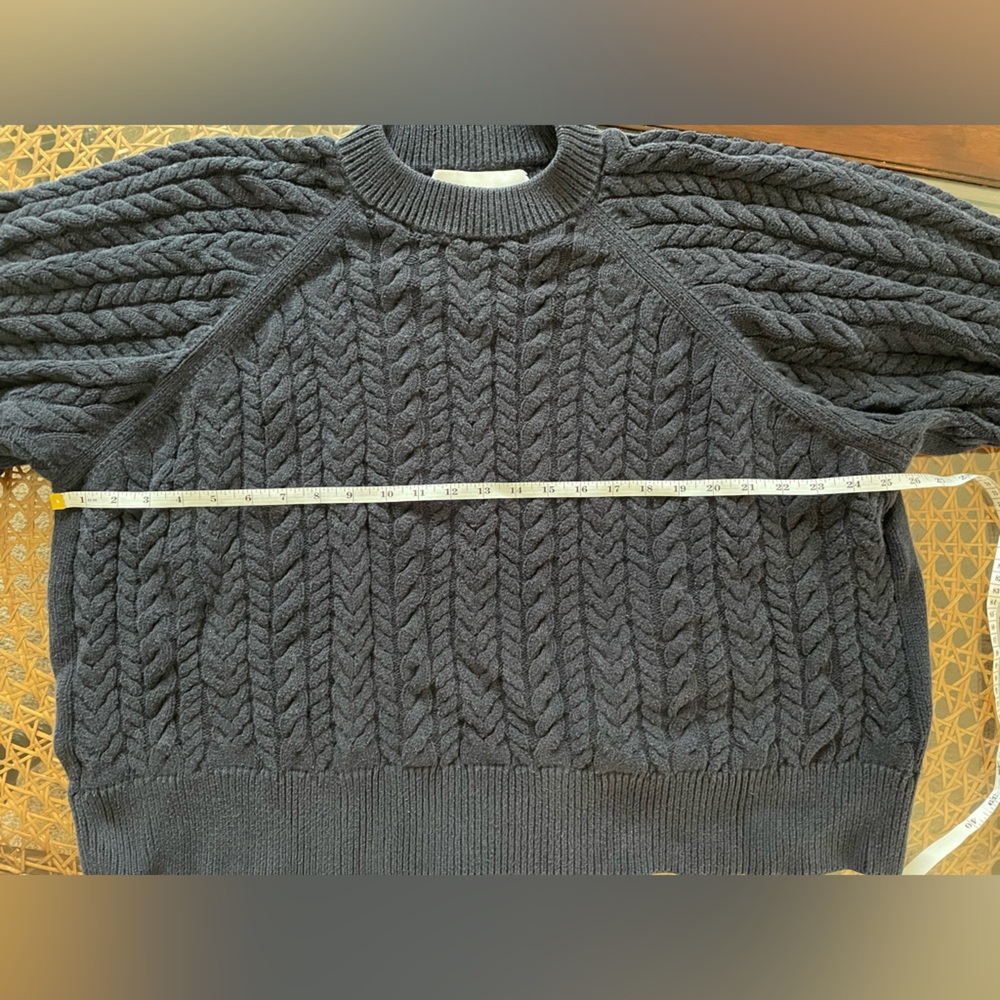 I Love Mr Mittens Navy Cable Knit Sweater - Picture 3 of 6